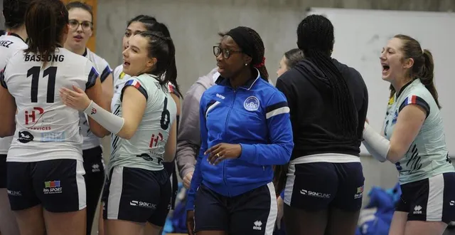 photo  à vitrolles, rose beleng s’assurera que ses joueuses y croient jusqu’au bout.  &copy;  co - christophe bernard 