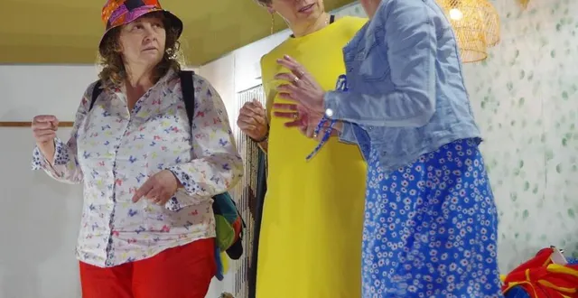 photo  première prise de contact avec ginette et sa nièce.  &copy;  le maine libre 