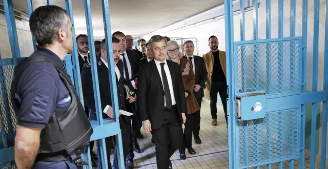 photo  gérald darmanin annoncera mercredi prochain le nom de la prison retenue pour accueillir les narcotrafiquants.  &copy;  charles bury / pool / afp 