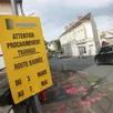 photo  la circulation sera perturbée pendant les prochaines semaines rue paul-doumer, à sablé-sur-sarthe. 