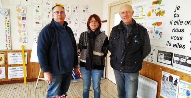 photo  à gauche, françois montambault, président de l’ogec, sophie pichonnier, directrice de l’école sainte-thérèse et mickaël agostini, vice-président de l’ogec ont tenu à répondre à la rumeur qui circule depuis quelques semaines quant à la fermeture de l’école sainte-thérèse.  &copy;  ouest-france 
