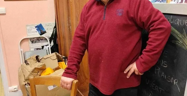 photo  gérard gourdin, nouveau responsable du local à meubles de l’antenne du secours catholique de bonnétable.  &copy;  le maine libre 