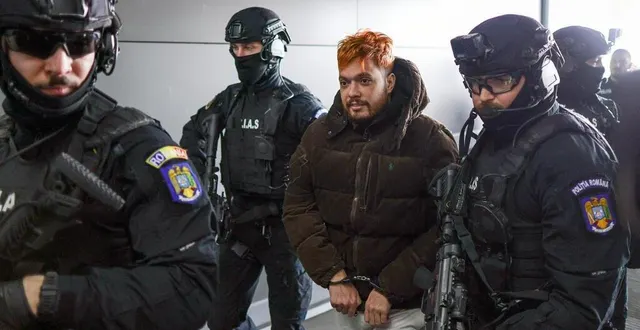 photo  le narcotrafiquant mohamed amra avait été arrêté par la police roumaine le 25 février 2025 après 9 mois de cavale.  &copy;  octav ganea/afp 