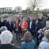photo  le maire du mans (sarthe), stéphane le foll, lors de la visite des quartiers nord-ouest, zone du ribay, avec des habitants le mercredi 5 mars 2025. 