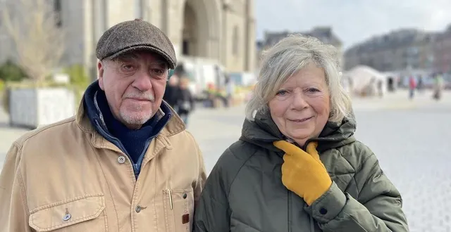 photo  alain et violette habitent la ville depuis dix ans et estiment « qu’il y a tout à flers. »  &copy;  ouest-france 