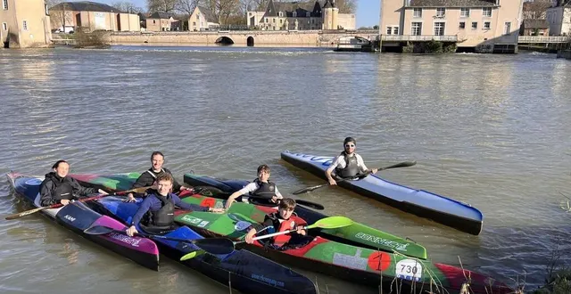 photo  quelques kayakistes fléchois se préparent pour les deux épreuves du championnat régional qui se déroulera ce dimanche 9 mars 2025 à la flèche (sarthe).  &copy;  ouest-france. 
