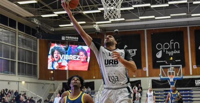 photo  paul billong a inscrit 31 points pour porter l’union rennes.  &copy;  jocelyne régent 