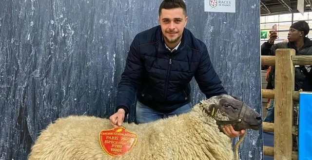 photo  à 22 ans, cyril poirier, agriculteur basé à auvers-le-hamon, près de sablé-sur-sarthe, a obtenu sa première récompense au salon de l’agriculture.  &copy;  cyril poirier 