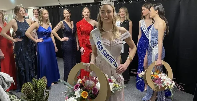 photo  la mancelle glwadys ancelot, a été élue miss sarthe 2025, au centre commercial leclerc de sablé-sur-sarthe, ce samedi 8 mars 2025.  &copy;  le maine libre 