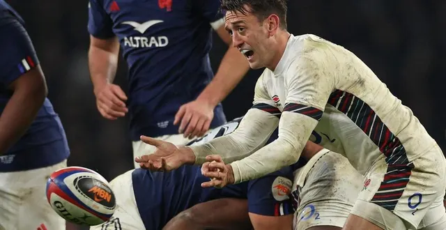 photo  alex mitchell lors du match de 6 nations contre la france, le 8 février 2025.  &copy;  adrian dennis / afp 