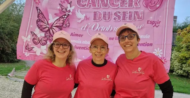 photo  les marraines roses, julie leroy, cécile daillères et catherine chapon (de gauche à droite) organisent un salon du bien-être, le dimanche 16 mars à solesmes.  &copy;  les marraines roses 