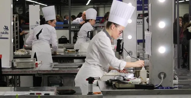 photo  olyna dailler, ici lors des finales régionales à angers (maine-et-loire), représentera les pays de la loire lors des finales nationales des worldskills à marseille.  &copy;  ouest-france 