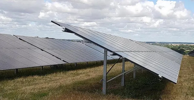 photo  une demande de permis de construire a été déposée pour une centrale solaire au lieudit le champ-de-la-pierre.  &copy;  ouest-france 
