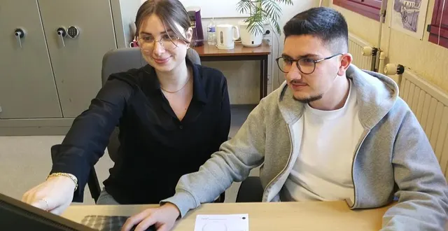 photo  amélie cormier et lucas béhier, en charge de la communication.  &copy;  ouest-france 