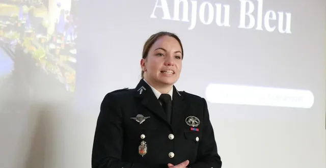 photo  la lieutenante marjorie le gourierec a présenté, lundi 10 mars, le bilan annuel de la communauté de brigades de segré-en-anjou bleu dont elle assure le commandement depuis l’été 2024.  &copy;  ouest-france 