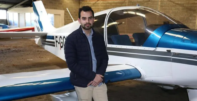 photo  matthieu montaclair préside les ailes argentanaises, l’aéroclub d’argentan.  &copy;  archives ouest-france 