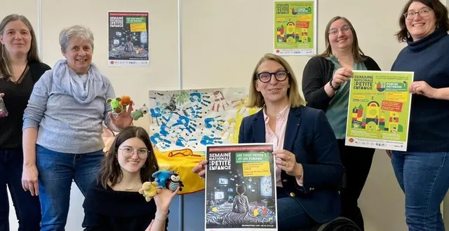 photo  valérie radou mars présidente et les acteurs de la petite enfance ont présenté les différentes animations  &copy;  4cps 