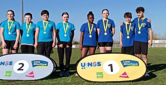 photo  en deux catégories, les collégiens se sont distingués au championnat académique de laser-run.  &copy;  gaëlle assier 