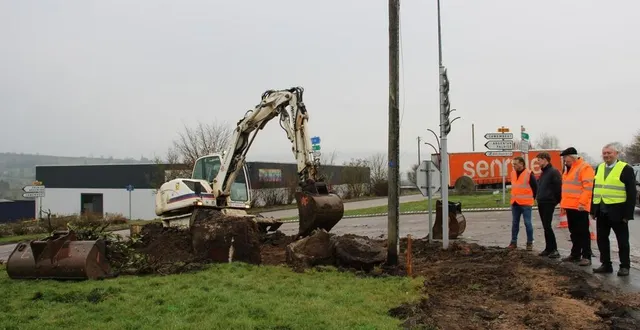 photo  le chantier a débuté lundi et devrait s’étaler jusqu’au début de l’été.  &copy;  ouest-france 