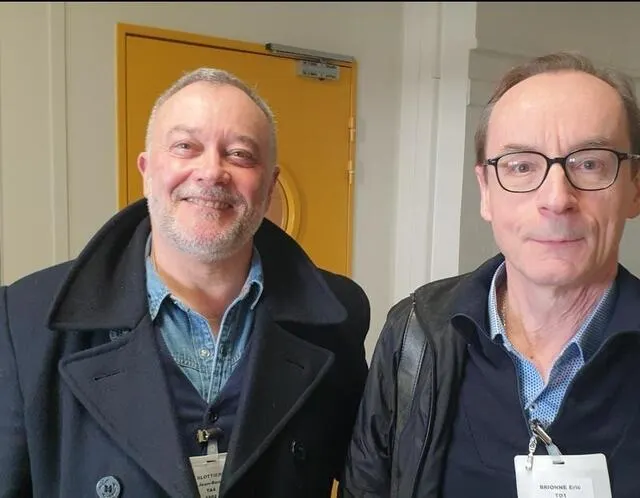 photo jean-rené et eric, anciens élèves du lycée.  ©  cyrille launay