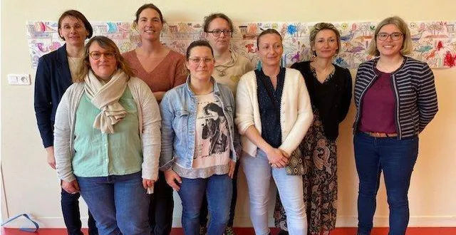 photo  les enseignantes et responsables de l’apel ou de l’ogec lors de la porte ouverte organisée samedi dernier à l’école bonneval.  &copy;  le maine libre 