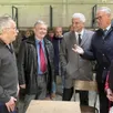 photo  frédéric leveillé, hervé morin et christophe de balorre lors de la visite du centre de tir sportif effectuée par dominique fillonneau, président du club. 