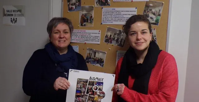 photo  hélène avice, directrice du centre rabelais, et lisa hersant préparent l’assemblée générale du mercredi 2 avril.  &copy;  le maine libre 