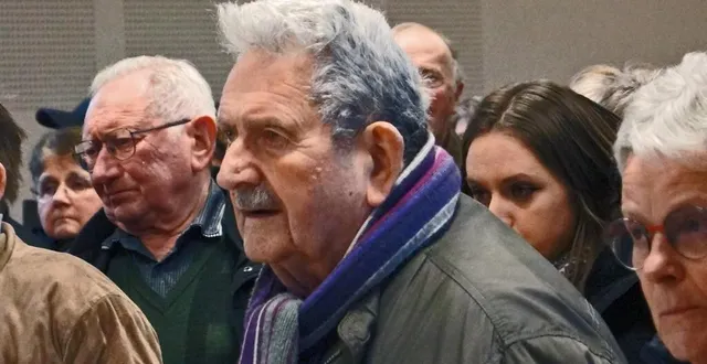 photo  henri cauchon était encore présent à la cérémonie des vœux, à saint-cornier-des-landes, le samedi 18 janvier 2025.  &copy;  archives ouest-france 