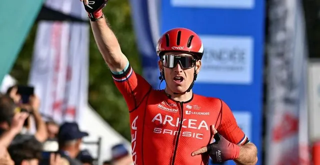 photo  arnaud démare (arkéa b & b hotels), 97 victoires au compteur, est attendu sur les routes du région pays de la loire tour.  &copy;  archives franck dubray, ouest france 