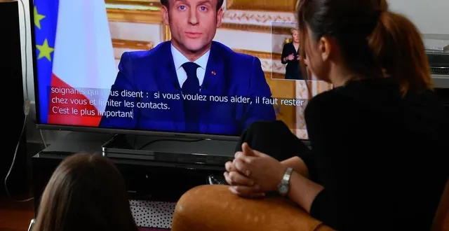 photo  le 16 mars 2020, le président de la république emmanuel macron annonçait la mise en place d’un confinement.  &copy;  ouest-france 
