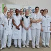 photo les onze participantes du lycée val de sarthe de sablé-sur-sarthe au concours départemental des meilleurs apprentis de france.