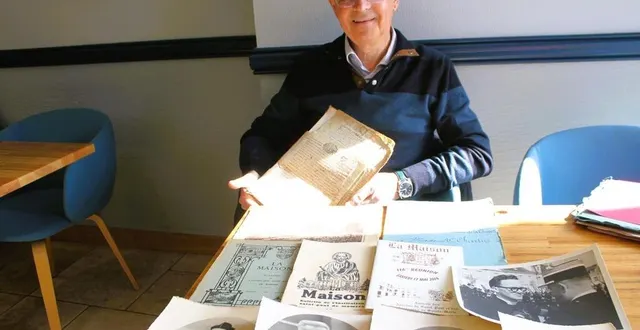 photo  jean-louis charrier a réalisé son travail d’analyse, grâce aux archives du journal de mamers, notamment aux documents historiques, comme les bulletins de l’amicale de saint-paul, soigneusement conservés par nicole vercelletto.  &copy;  le maine libre 