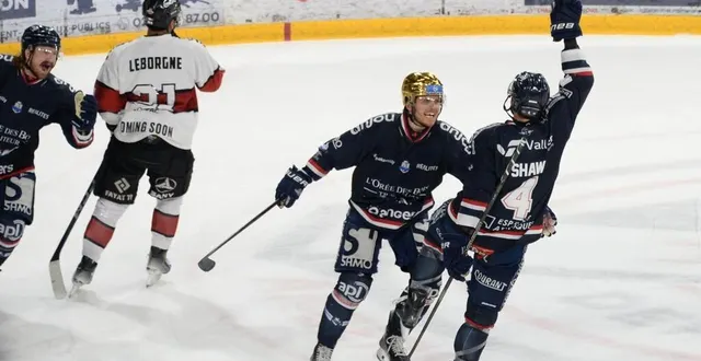 photo  tavernier et shaw ont fait basculer le match dans l’irrationnel.  &copy;  photo co - jérôme hurstel 
