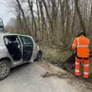 photo  un accident a eu lieu la mare deffaux, à pervenchères (orne) sur la rd 931. 