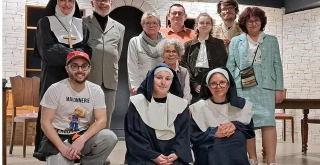 photo  la troupe adulte travaille sa pièce depuis septembre.  &copy;  ouest-france 