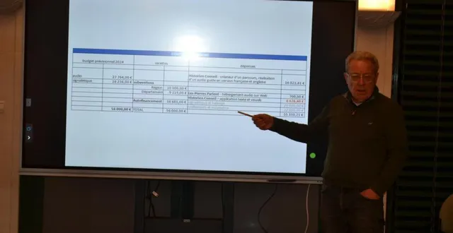 photo  thierry quantin a présenté, chiffres à l’appui, le projet de balade sonore.  &copy;  le maine libre 