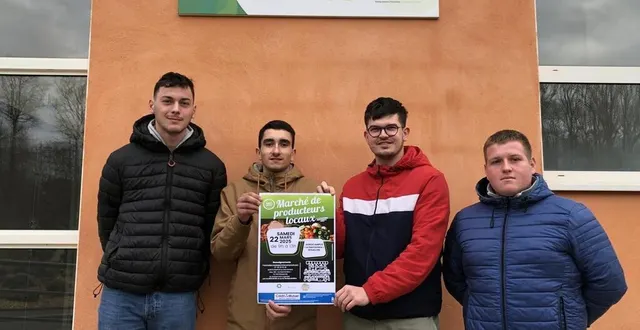 photo  augustin, dorian, lorenzo et ronan, les quatre étudiants à l’initiative de cette opération.  &copy;  le maine libre 
