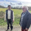 photo  membres de l’association pour la protection des cohernières et de leur voisinage, alain papin et gérard désiles s’opposent à la destruction des espaces naturels au profit d’une zone économique. 