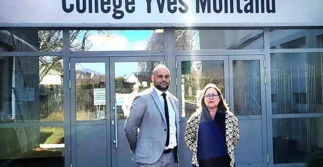 photo  le principal, antony lévêque, et laurence françois, professeure d’espagnol, ont, avec l’ensemble du personnel du collège, la volonté de mettre en situation dynamique leur établissement et de valoriser son attractivité.  &copy;  ouest-france 