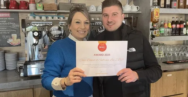 photo  à louailles, près de sablé-sur-sarthe, david et sabrina sabioli ont été récompensés par l’application truckfly by michelin pour leur restaurant routier.  &copy;  le maine libre 