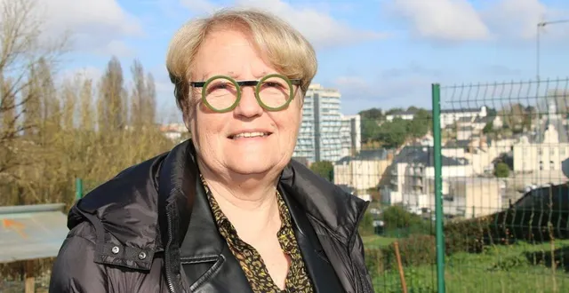 photo  geneviève coquereau, maire de segré-en-anjou-bleu.  &copy;  co - marie-hélène moron 