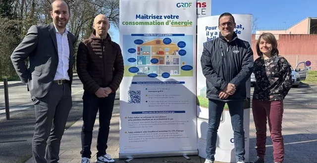 photo  grdf (gaz réseau distribution france) et le mans métropole s’associent pour aiguiller les particuliers sur leur consommation de gaz.  &copy;  ouest-france 