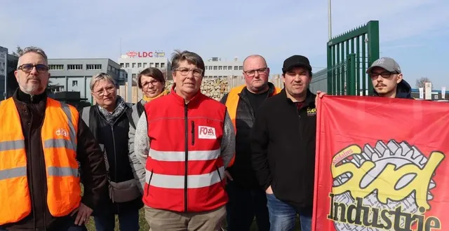 photo  les syndicats cfdt, fo et sud avaient alerté sur le blocage de la négociation annuelle obligatoire chez ldc terravenir, début mars 2025.  &copy;  archives ouest-france 