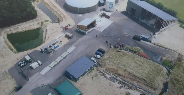 photo  inaugurée en octobre dernier, l’unité de méthanisation baugé agri méthane contribue à produire de l’énergie renouvelable sur le territoire. mais les efforts doivent être accélérés pour atteindre l’objectif de 30 % des besoins de la ccbv.  &copy;  baugé agri méthane 