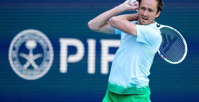 photo daniil medvedev n’ira pas plus dans ce masters 1000 de miami. © rich storry - getty images via afp