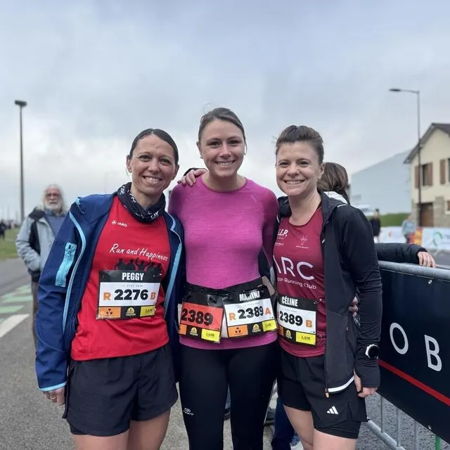 photo peggy, marina et céline concourent pour la première fois, et en relais.  ©  ouest-france
