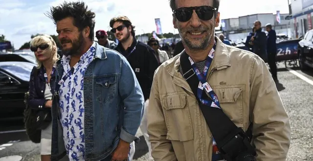 photo  mathieu kassovitz, lors de sa venue en 2024 aux 24 heures du mans.  &copy;  photo archives le maine libre - denis lambert 