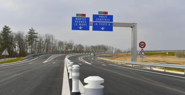 photo  autour de l’échangeur de connerré, la zone économique pourrait se développer.  &copy;  photo d’illustration - archives le maine libre - yvon loué 