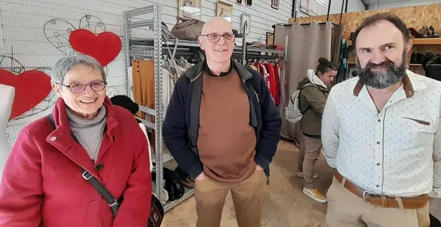 photo  odile beillouin avec michel reulier et laurent bernaudeau, membres du conseil d’administration.  &copy;  co 