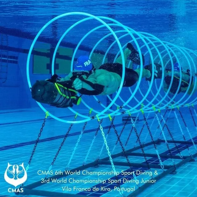 photo paolo hergault dans une épreuve technique.  ©  cmas